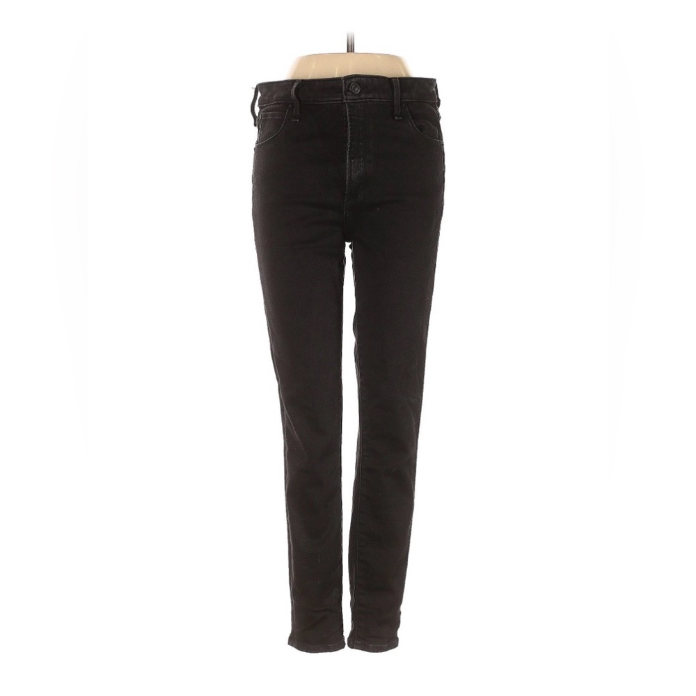 Abercrombie & Fitch Women's Curve Love High Rise Skinny Jeans in black